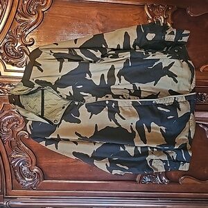 Reversible Northdface shirt jacket camo L